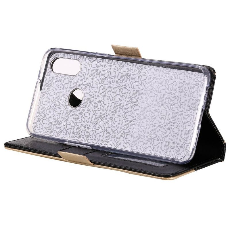 Θήκη Flip Samsung Galaxy A10s με κορδονι Πορτοφόλι Με Λουράκι Με Δαντέλα
