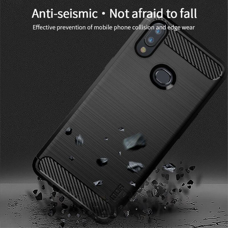 θηκη κινητου Samsung Galaxy A10s Mofi Brushed Carbon Fiber
