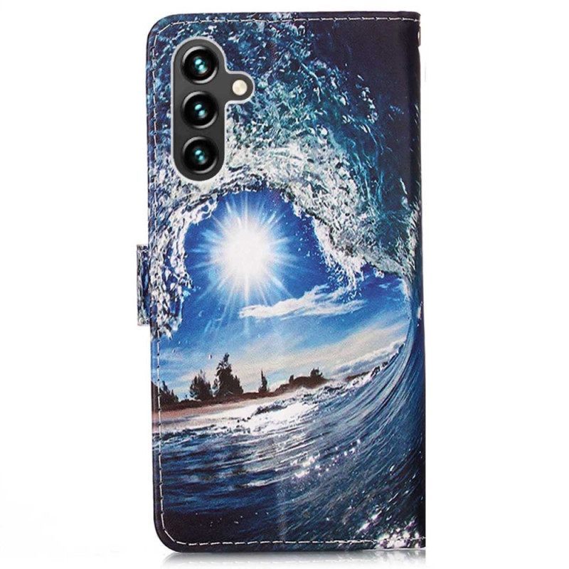 Κάλυμμα Samsung Galaxy A54 5G με κορδονι Αγαπήστε Το Thong Wave