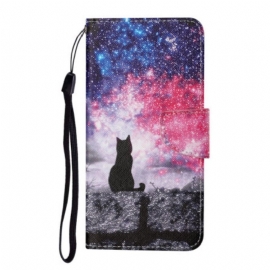 Κάλυμμα Samsung Galaxy A54 5G με κορδονι Starry Thong Cat