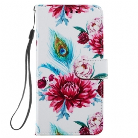 Κάλυμμα Samsung Galaxy A54 5G με κορδονι Strappy Floral