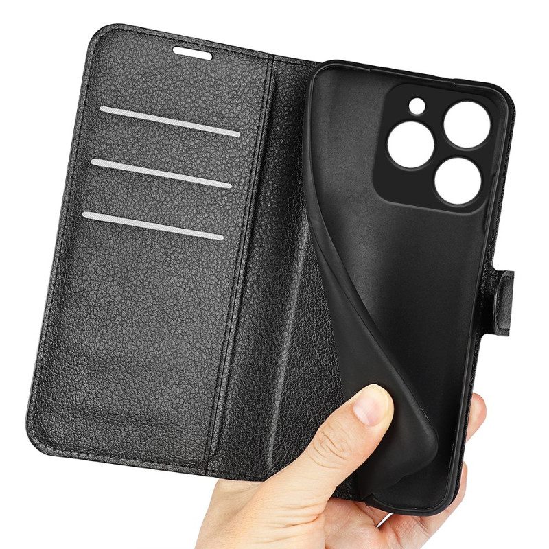 Δερματινη Θηκη Realme C63 Κλασικό Δέρμα Από Λύτσι