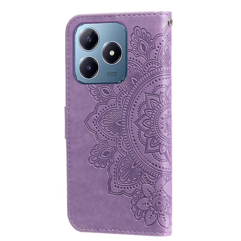 Δερματινη Θηκη Realme C63 Στάμπα Μάνταλα