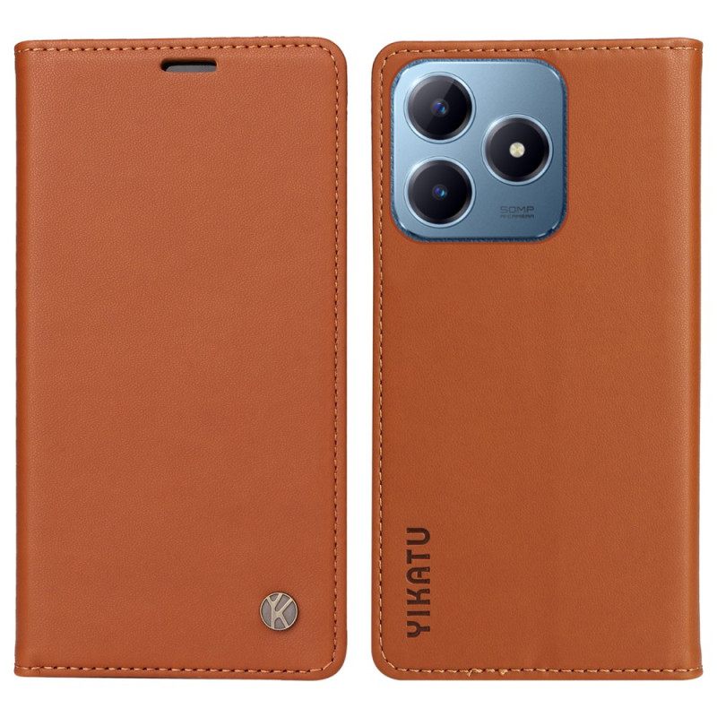 Δερματινη Θηκη Realme C63 Yikatu Σιλικόνης