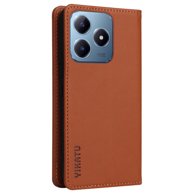 Δερματινη Θηκη Realme C63 Yikatu Σιλικόνης