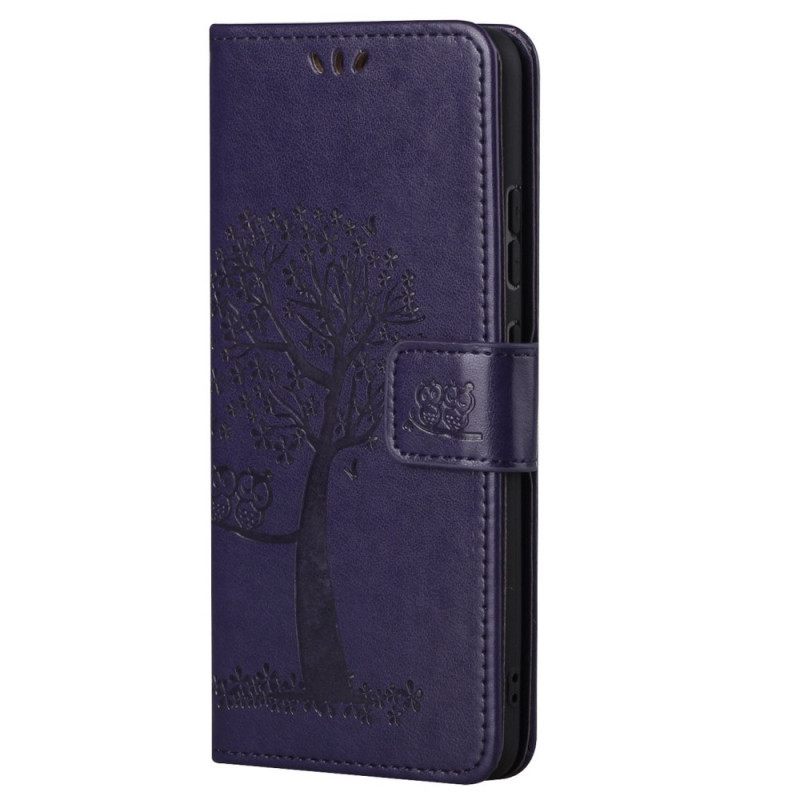 Κάλυμμα Xiaomi Redmi Note 11 / 11S με κορδονι Δέντρο Και Strappy Owls