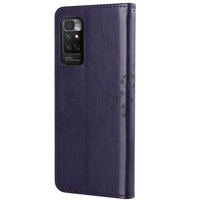Κάλυμμα Xiaomi Redmi Note 11 / 11S με κορδονι Δέντρο Και Strappy Owls