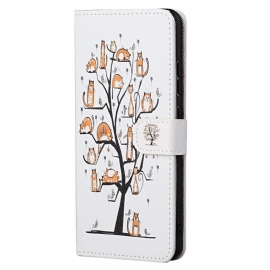 Κάλυμμα Xiaomi Redmi Note 11 / 11S με κορδονι Funky Cats Με Λουράκι