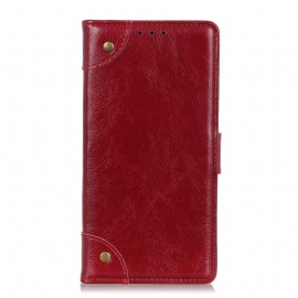 Κάλυμμα Xiaomi Redmi Note 11 / 11S Vintage Rivets Nappa Leather Style