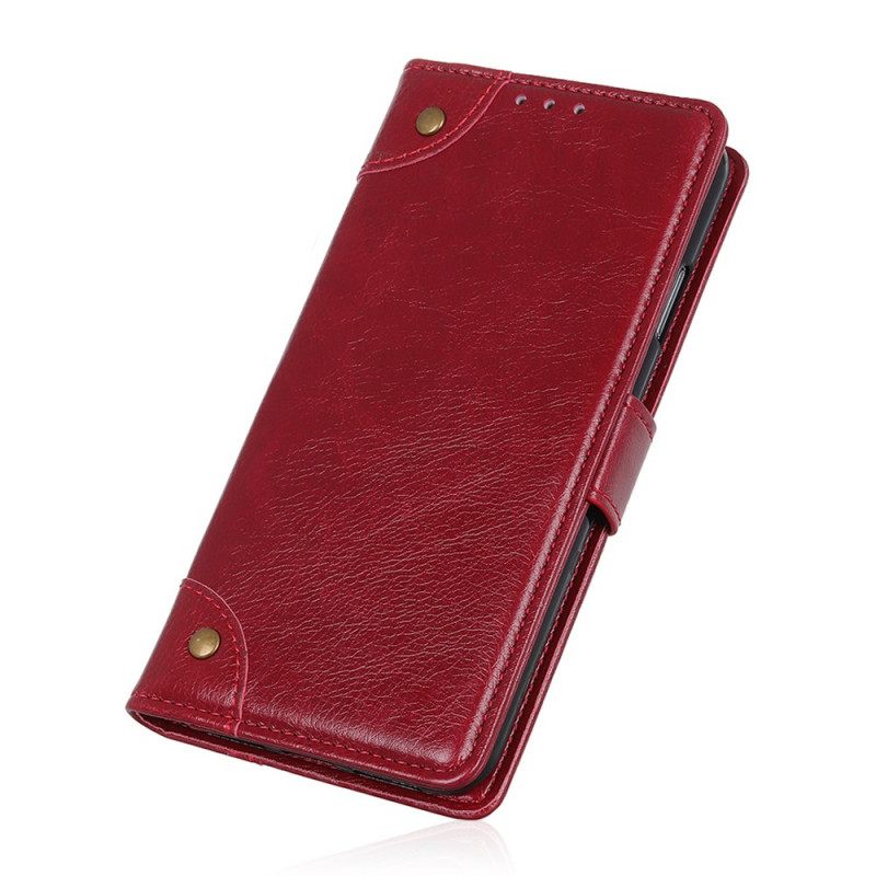 Κάλυμμα Xiaomi Redmi Note 11 / 11S Vintage Rivets Nappa Leather Style