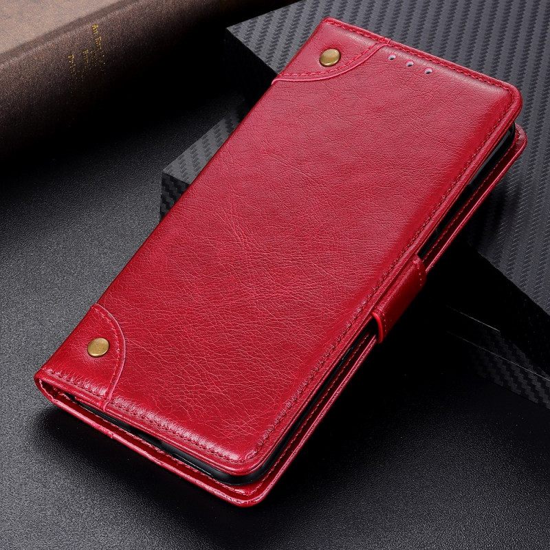 Κάλυμμα Xiaomi Redmi Note 11 / 11S Vintage Rivets Nappa Leather Style