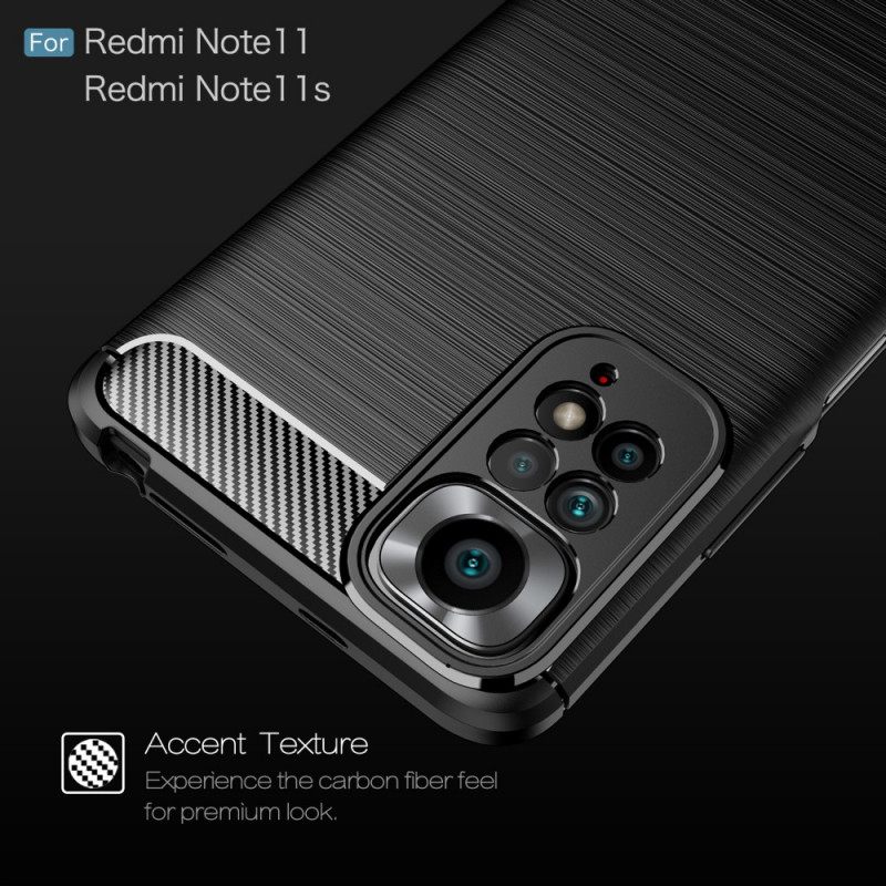 Θήκη Xiaomi Redmi Note 11 / 11S Βουρτσισμένη Ίνα Άνθρακα
