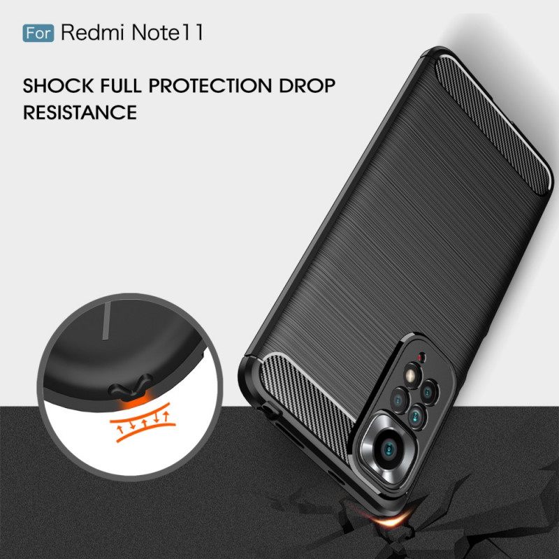 Θήκη Xiaomi Redmi Note 11 / 11S Βουρτσισμένη Ίνα Άνθρακα