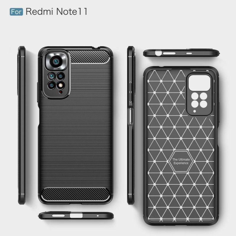 Θήκη Xiaomi Redmi Note 11 / 11S Βουρτσισμένη Ίνα Άνθρακα