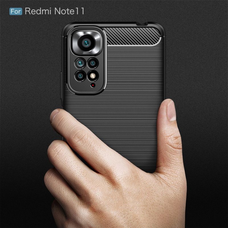 Θήκη Xiaomi Redmi Note 11 / 11S Βουρτσισμένη Ίνα Άνθρακα