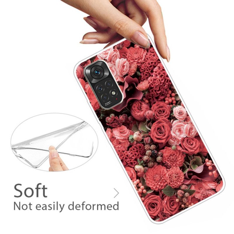 Θήκη Xiaomi Redmi Note 11 / 11S Έντονα Λουλούδια