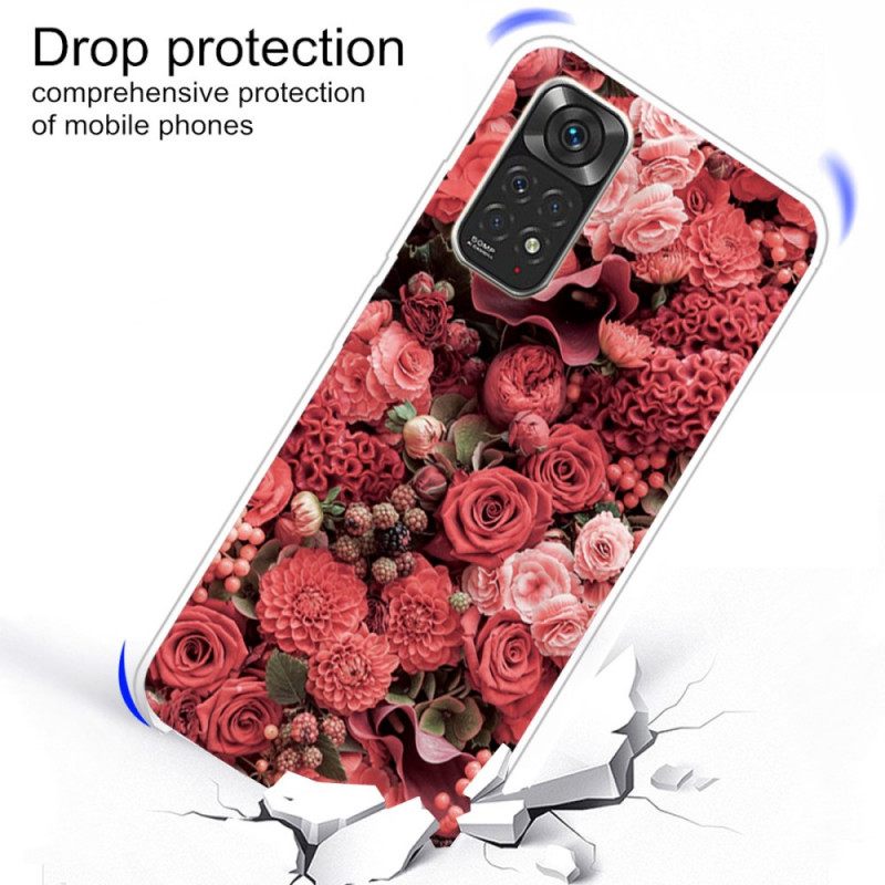 Θήκη Xiaomi Redmi Note 11 / 11S Έντονα Λουλούδια
