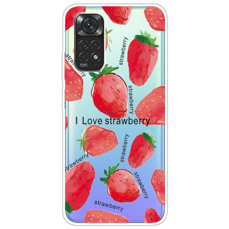 Θήκη Xiaomi Redmi Note 11 / 11S Φράουλες / I Love Strawberry