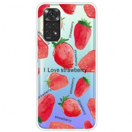 Θήκη Xiaomi Redmi Note 11 / 11S Φράουλες / I Love Strawberry