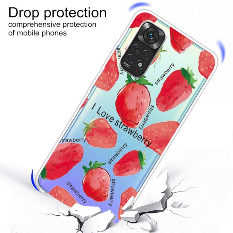 Θήκη Xiaomi Redmi Note 11 / 11S Φράουλες / I Love Strawberry