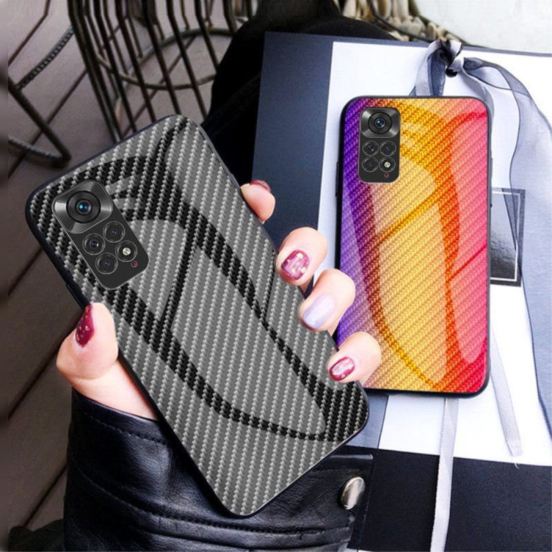 Θήκη Xiaomi Redmi Note 11 / 11S Γυαλί Με Ανθρακονήματα