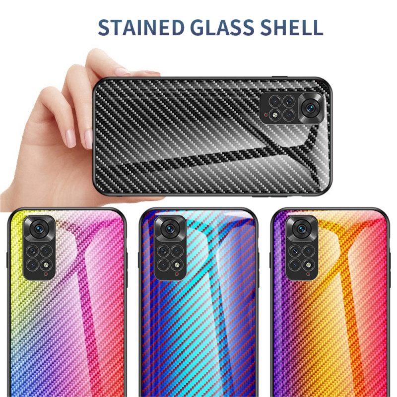Θήκη Xiaomi Redmi Note 11 / 11S Γυαλί Με Ανθρακονήματα