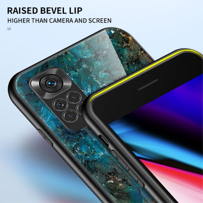 Θήκη Xiaomi Redmi Note 11 / 11S Γυαλί Με Μαρμάρινα Χρώματα