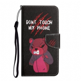 Κάλυμμα Samsung Galaxy S22 Plus 5G Αρκούδα Μην Αγγίζεις Το Τηλέφωνό Μου