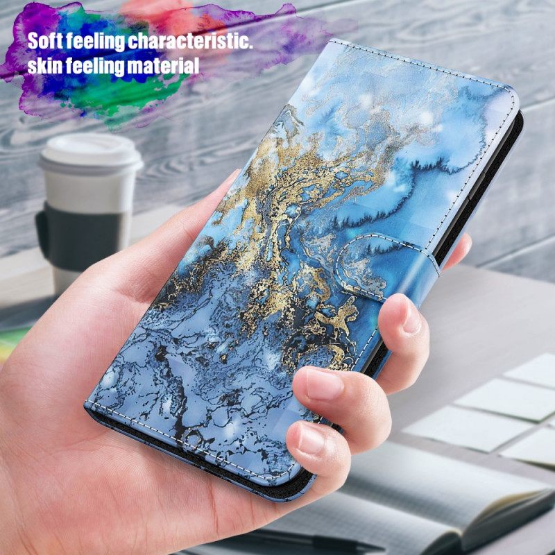 Κάλυμμα Samsung Galaxy S22 Plus 5G Μαρμάρινο Σχέδιο Με Κορδόνι