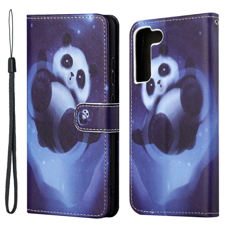 Κάλυμμα Samsung Galaxy S22 Plus 5G με κορδονι Panda Space Strap