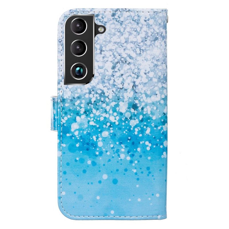 Κάλυμμα Samsung Galaxy S22 Plus 5G Μπλε Πούλιες Με Κλίση