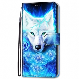 Θήκη Flip Samsung Galaxy S22 Plus 5G Μαγικός Λύκος