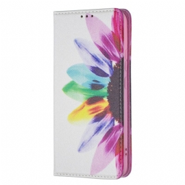θηκη κινητου Samsung Galaxy S22 Plus 5G Θήκη Flip Λουλούδι Ακουαρέλας