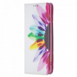 θηκη κινητου Huawei P50 Pro Θήκη Flip Λουλούδι Ακουαρέλας