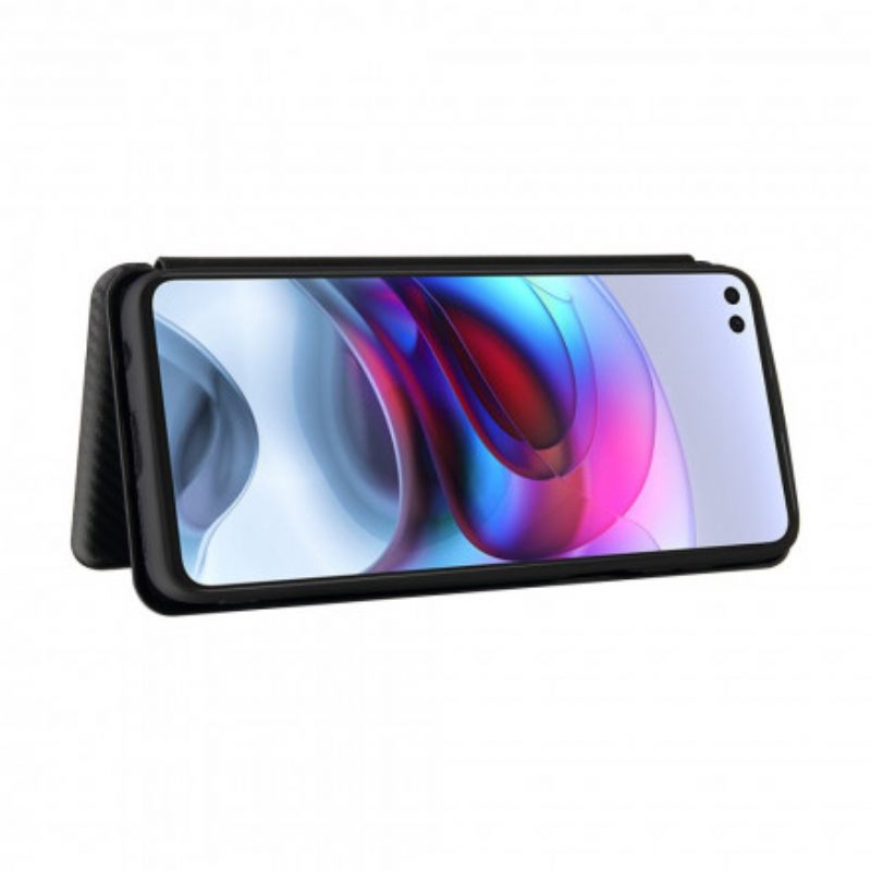 θηκη κινητου Moto G100 Θήκη Flip Άνθρακας Σιλικόνης
