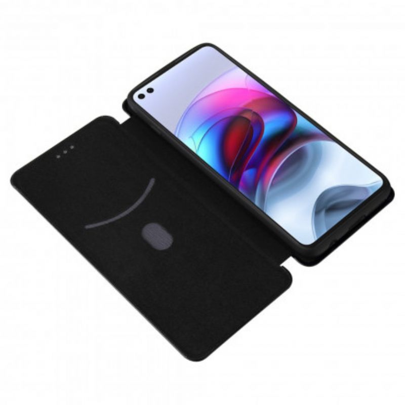 θηκη κινητου Moto G100 Θήκη Flip Άνθρακας Σιλικόνης