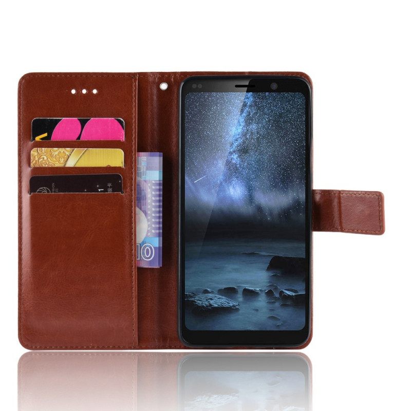δερματινη θηκη Nokia 9 PureView Λαμπερό Συνθετικό Δέρμα