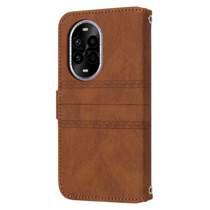 Δερματινη Θηκη Huawei Nova 13 Pro Διπλό Frieze Σιλικόνης