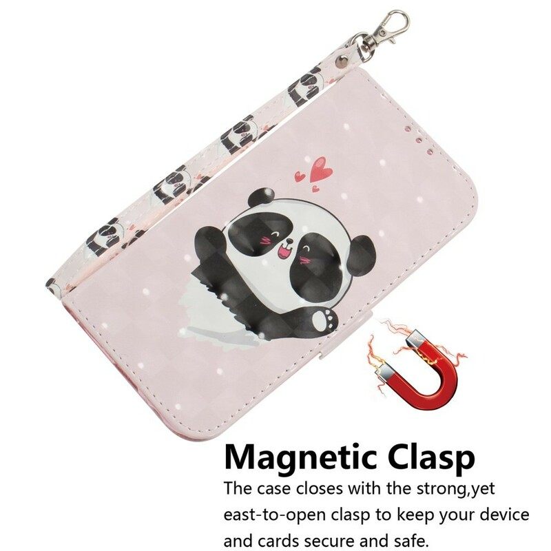 Κάλυμμα Huawei P Smart Z / Honor 9X με κορδονι Panda Love Strap