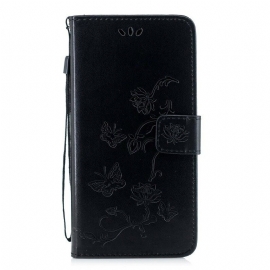 Κάλυμμα Huawei P Smart Z / Honor 9X με κορδονι Πεταλούδες Και Λουλούδια Strappy