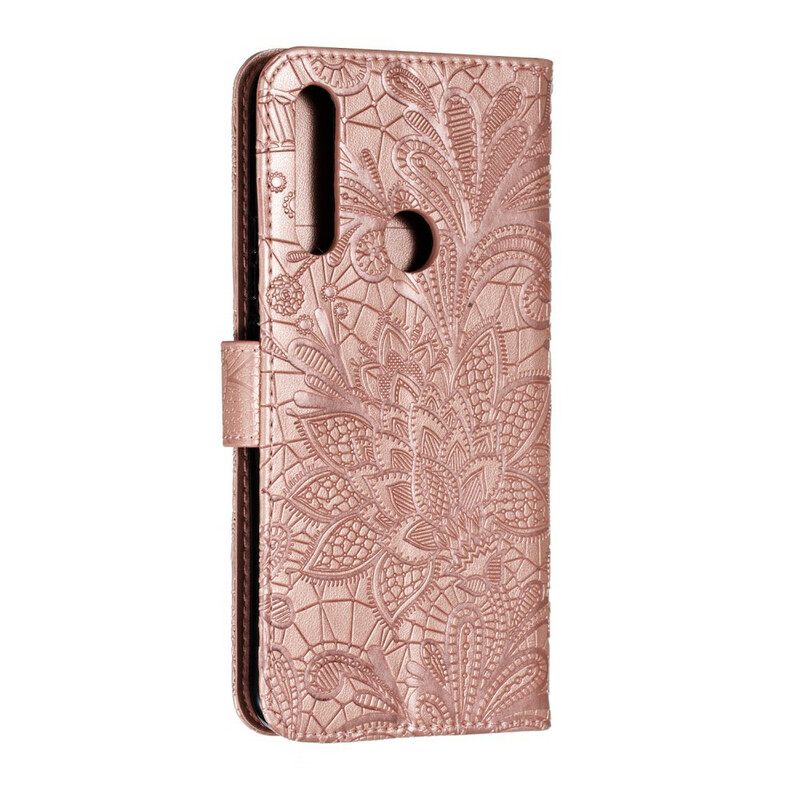 Κάλυμμα Huawei P Smart Z / Honor 9X με κορδονι Tribal Strap Flowers