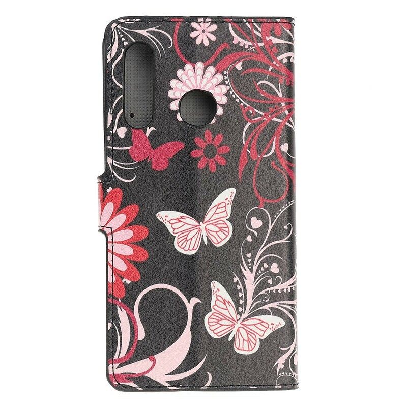 Κάλυμμα Huawei P Smart Z / Honor 9X Πεταλούδες Και Λουλούδια