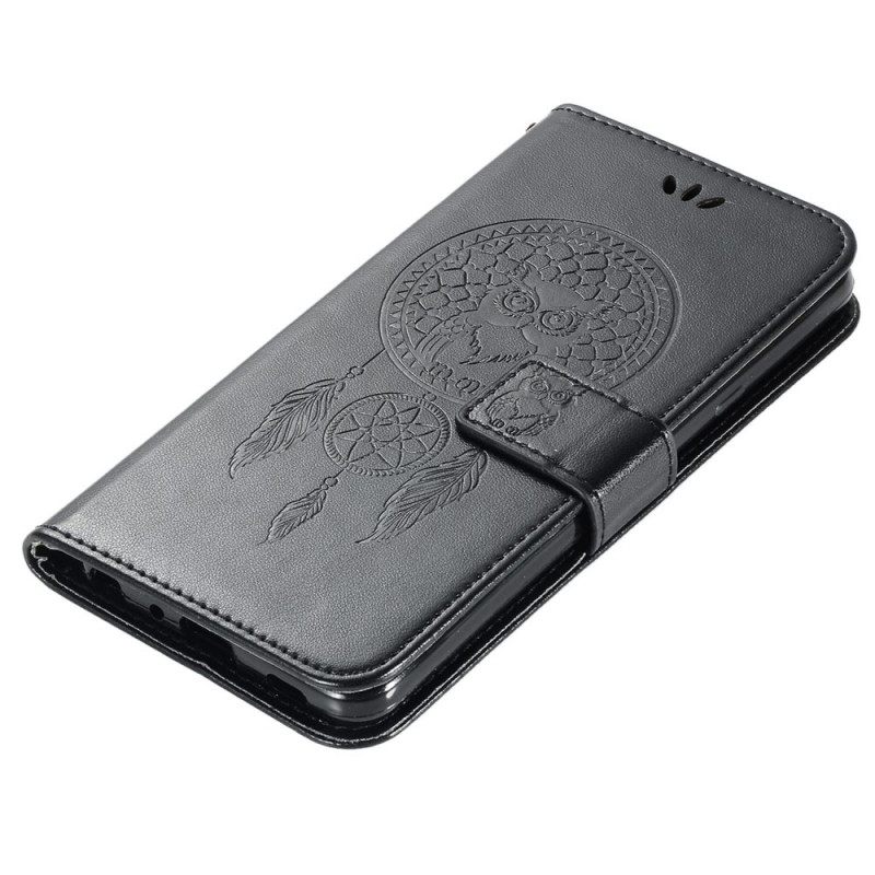 δερματινη θηκη Realme 9i Δερμάτινο Εφέ Dreamcatcher Owl