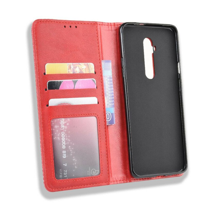 θηκη κινητου OnePlus 7T Pro Θήκη Flip Στυλιζαρισμένο Vintage Δερμάτινο Εφέ