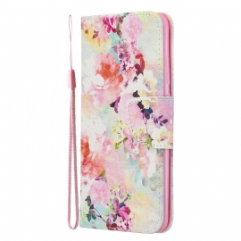 Κάλυμμα Honor 20 Lite / 20e με κορδονι Floral Discovery Με Λουράκι