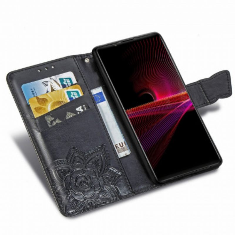 δερματινη θηκη Sony Xperia 1 III Μισές Πεταλούδες