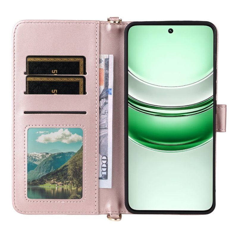 Δερματινη Θηκη Realme 14x 5g Καπιτονέ Με Λουράκι Και Ώμο