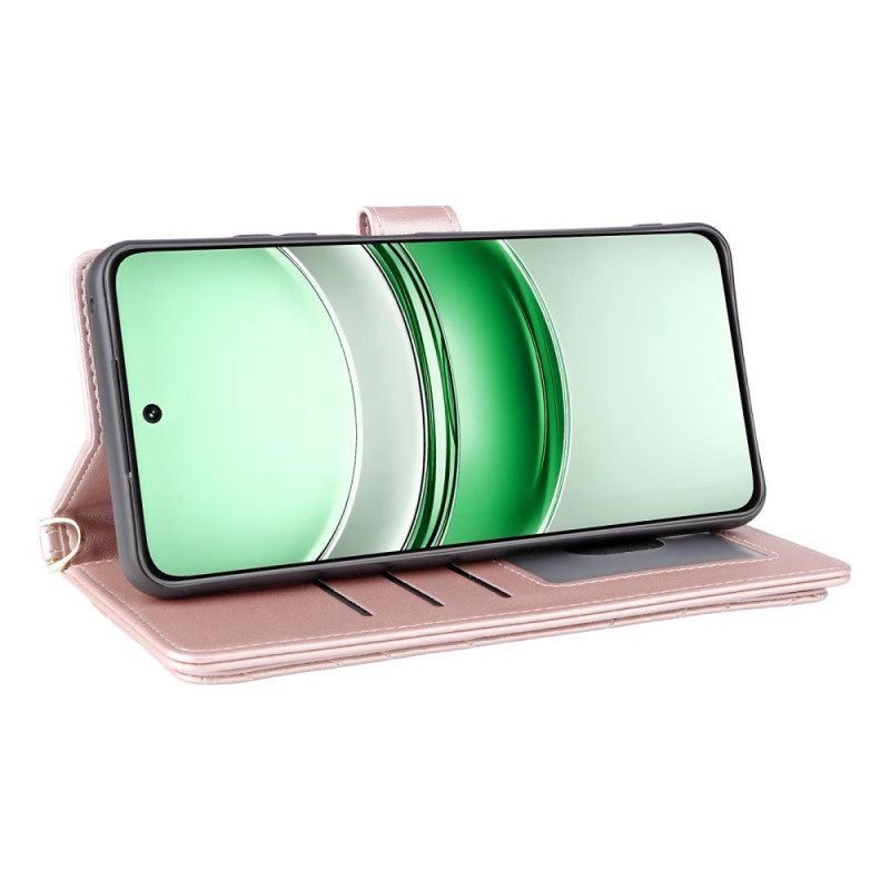 Δερματινη Θηκη Realme 14x 5g Καπιτονέ Με Λουράκι Και Ώμο