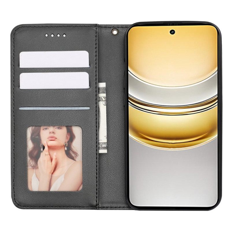 Δερματινη Θηκη Realme 14x 5g Καρό Λουράκι