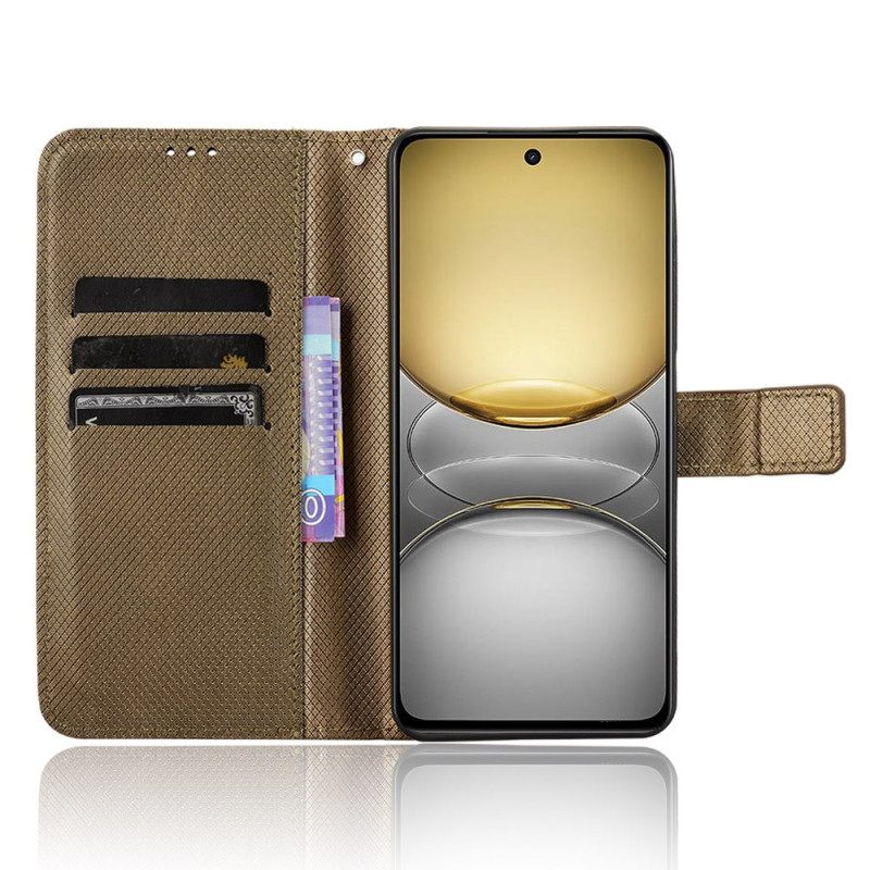 Δερματινη Θηκη Realme 14x 5g Ραφή Με Λουράκι